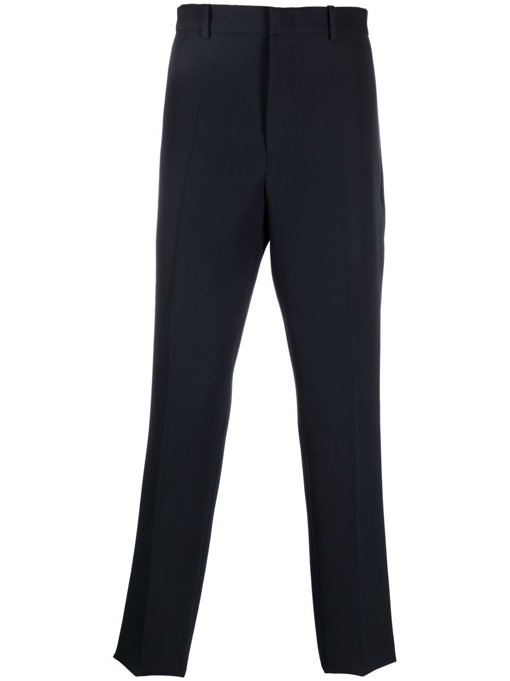 Jil Sander Tailored cotton-wool Blend Trousers Blue Men Skinny Pants Maison-Kitsune