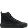 Jil Sander Canvas high-top Sneakers Black Men Hi-Tops Maison-Kitsune