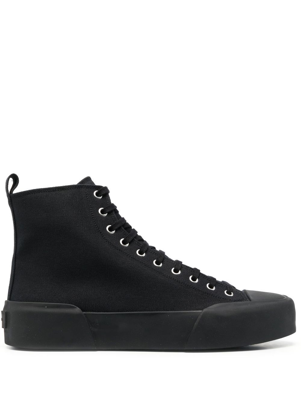 Jil Sander Canvas high-top Sneakers Black Men Hi-Tops Maison-Kitsune