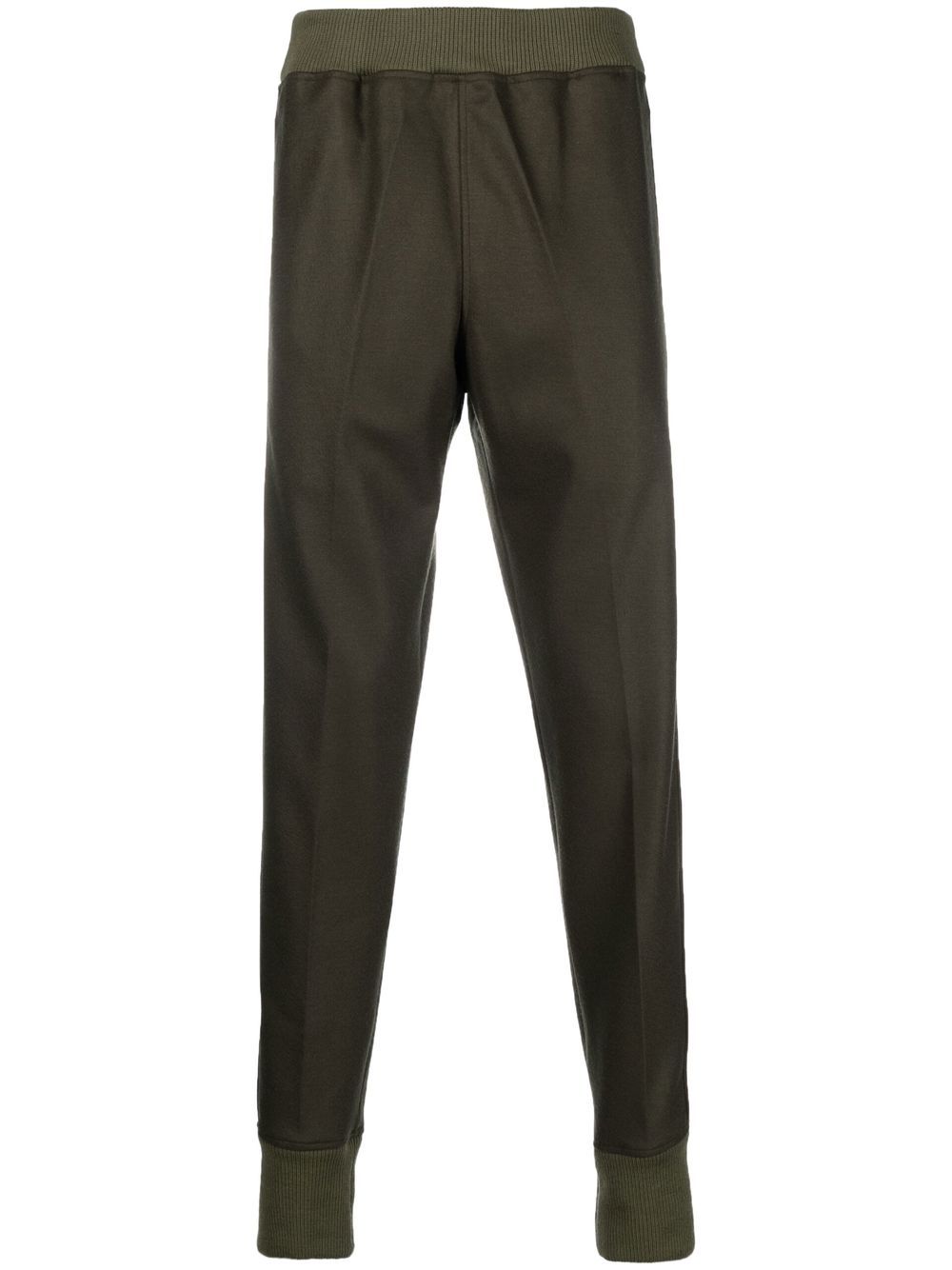 Jil Sander Elasticated Wool Track Pants Green Maison-Kitsune Men Sweatpants
