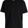 Maison-Kitsune T-Shirts Men Jil Sander Short Sleeve t-shirt Black