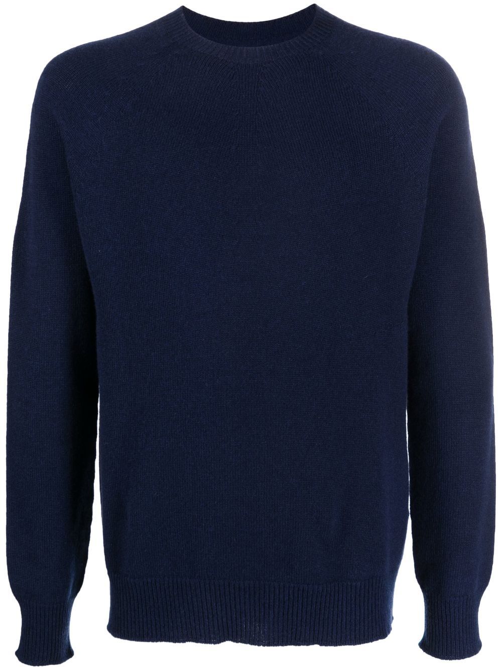 Jil Sander Crew Neck Cashmere Jumper Blue Maison-Kitsune Men Knitted Sweaters