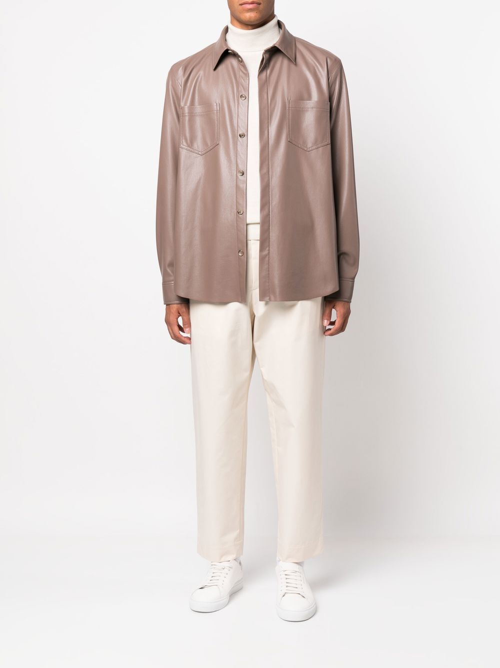 Maison-Kitsune Regular-Fit & Straight Leg Pants Men Jil Sander Cropped straight-leg Trousers Neutrals