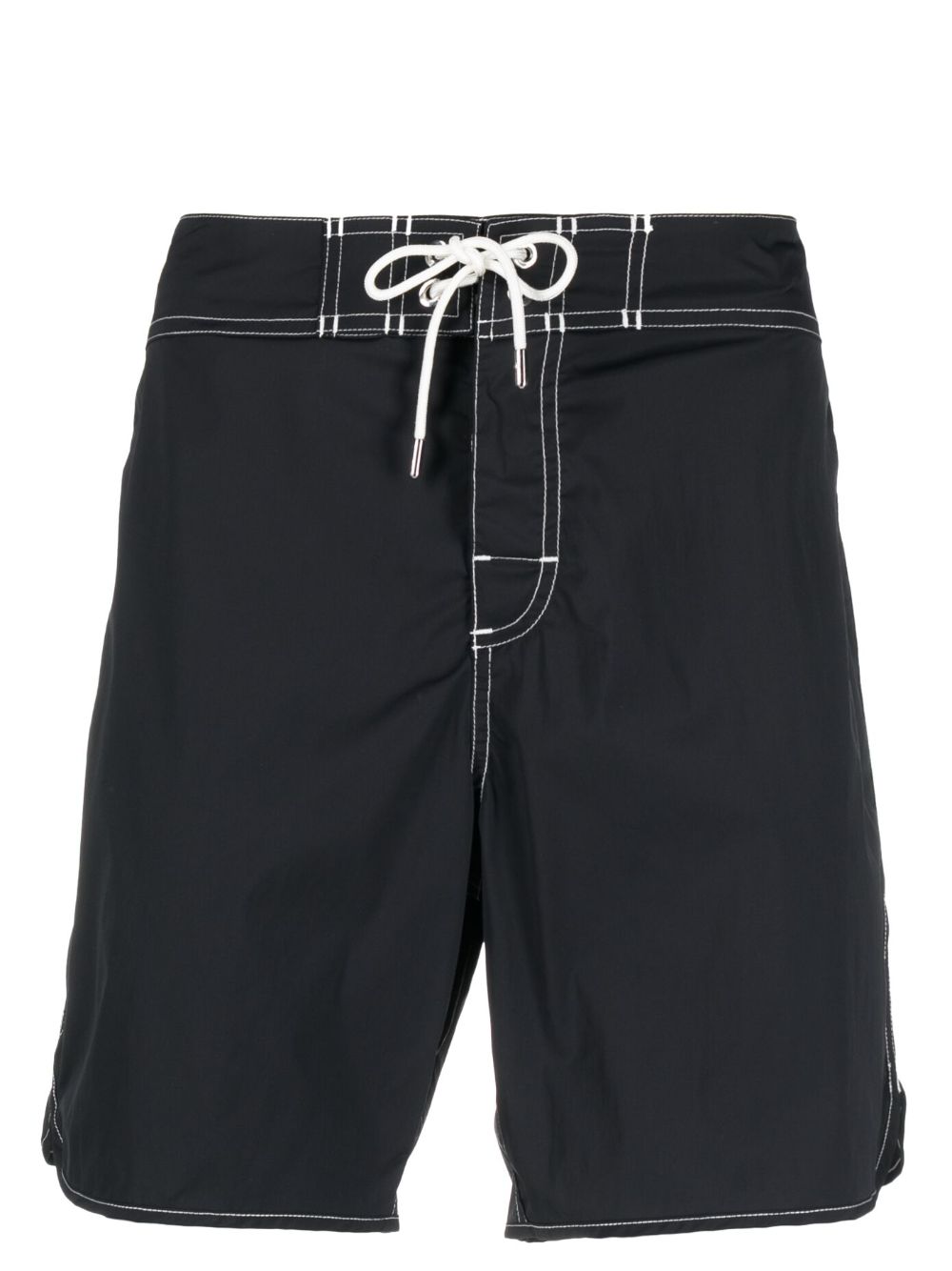 Jil Sander contrast-stitch Swim Shorts Black Maison-Kitsune Men Swim & Board Shorts