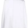 Men Shirts Maison-Kitsune Jil Sander concealed-fastening Shirt White