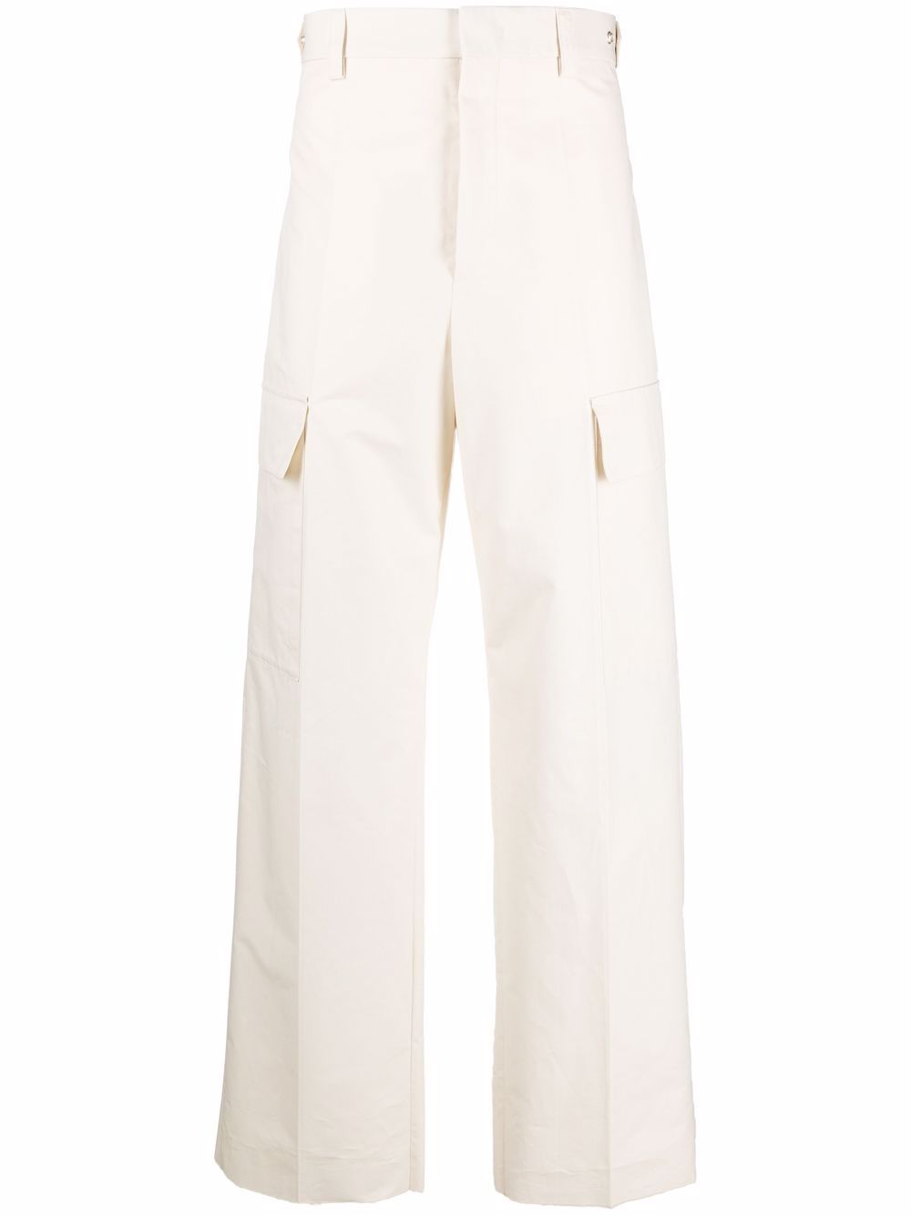 Maison-Kitsune Regular-Fit & Straight Leg Pants Men Jil Sander cargo-pocket Trousers Neutrals