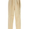 Maison-Kitsune Wide Leg Pants Men Jil Sander belted-waist wide-leg Trousers Neutrals