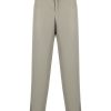 Men Tailored Pants Maison-Kitsune Jil Sander straight-leg Tailored Trousers Green