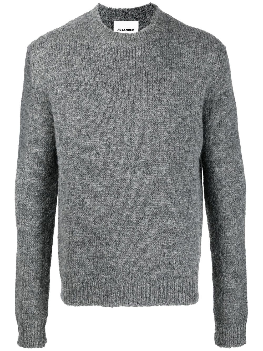 Jil Sander crew-neck Jumper Grey Men Knitted Sweaters Maison-Kitsune