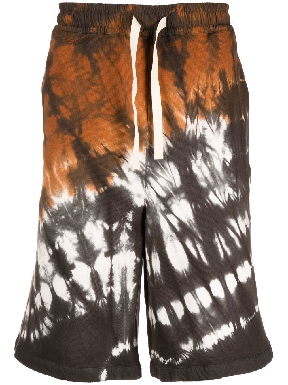 Jil Sander graphic-print knee-length Shorts Brown Maison-Kitsune Men Track & Running Shorts