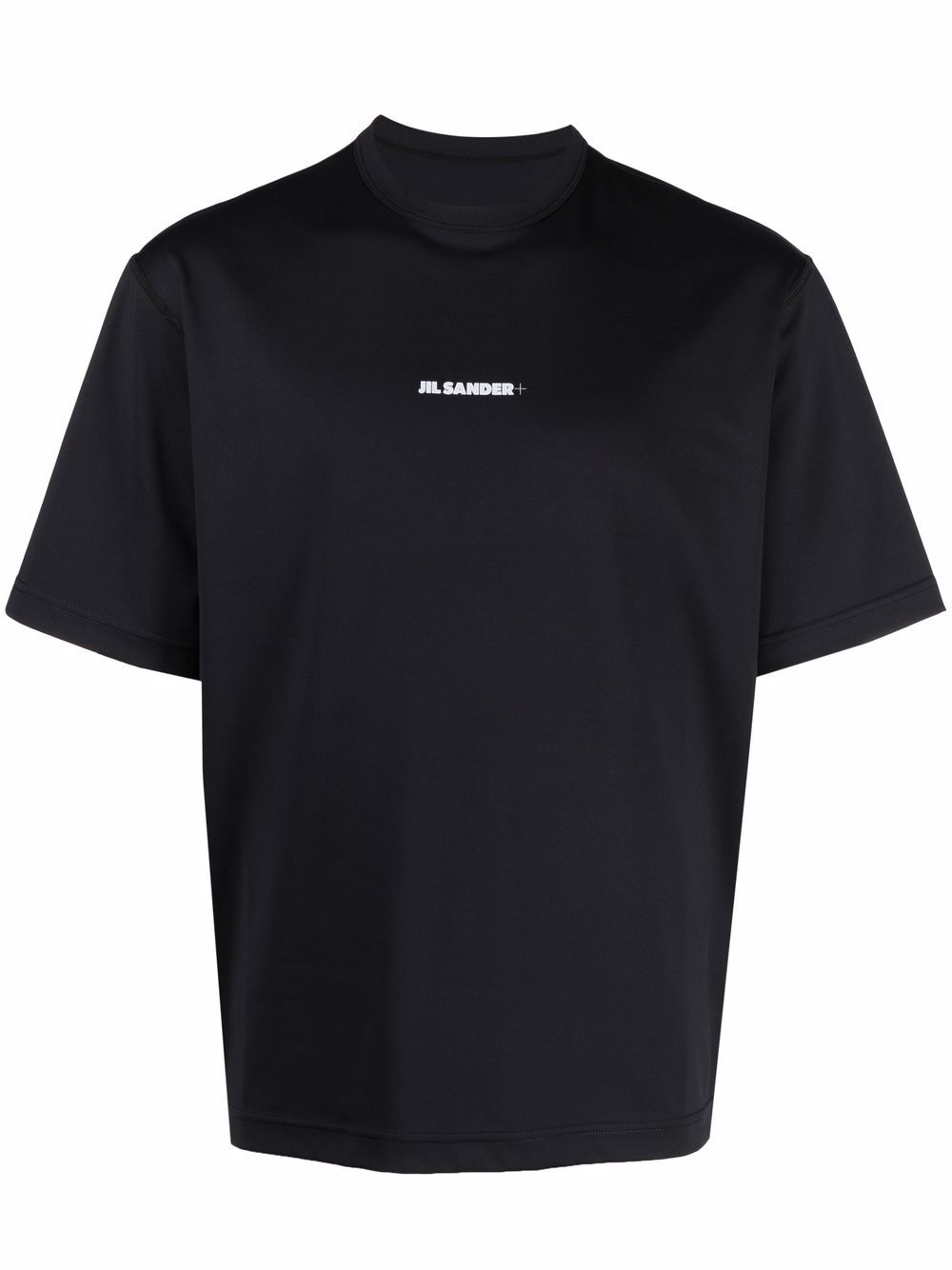 Maison-Kitsune T-Shirts Men Jil Sander logo-print T-shirt Black