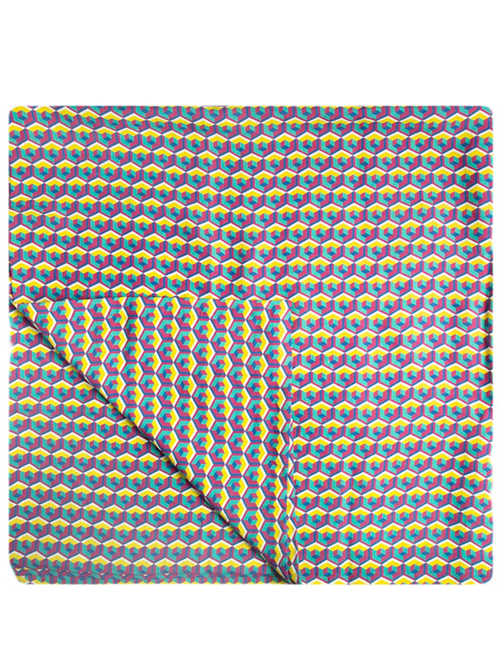La DoubleJ Geometric Pattern Table Cloth Pink Men Table Linens Maison-Kitsune