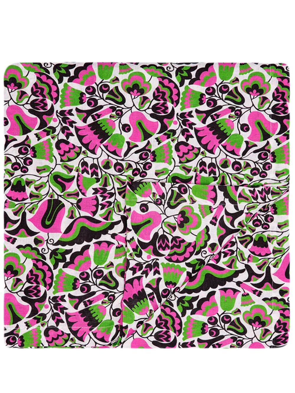 Maison-Kitsune Table Linens Men La DoubleJ Tulip Print Cocktail Napkin Pink