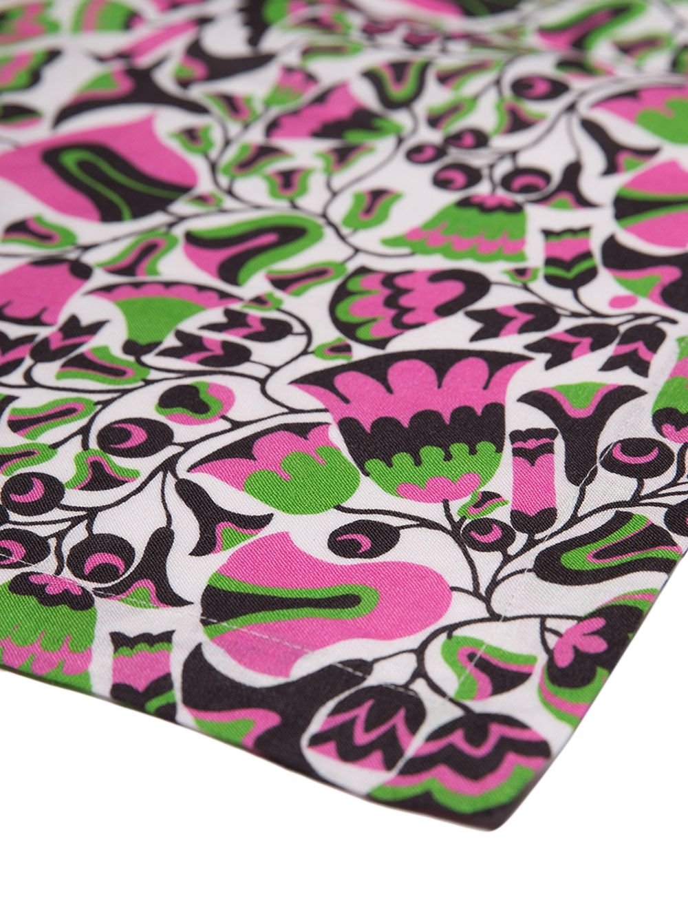 Maison-Kitsune La DoubleJ Floral Print Table Cloth Pink Men Table Linens