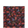 Maison-Kitsune La DoubleJ Pavone-print Linen Tablecloth Black Men Table Linens