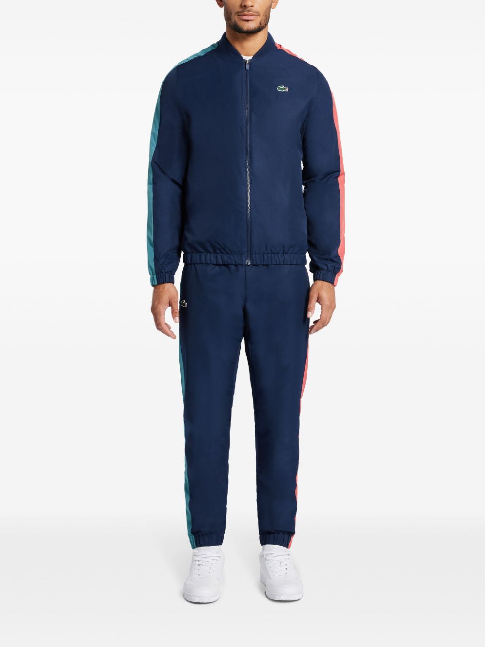 Lacoste logo-print zip-up Tracksuit Blue Maison-Kitsune Men Sweatpants