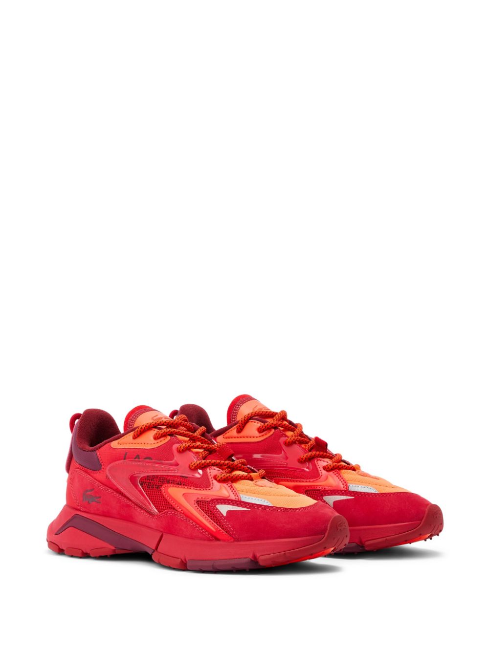 Men Low-Tops Maison-Kitsune Lacoste L003 Neo Tech Sneakers Red