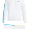 Maison-Kitsune Lacoste logo-print zip-up Tracksuit White Men Performance Track Pants