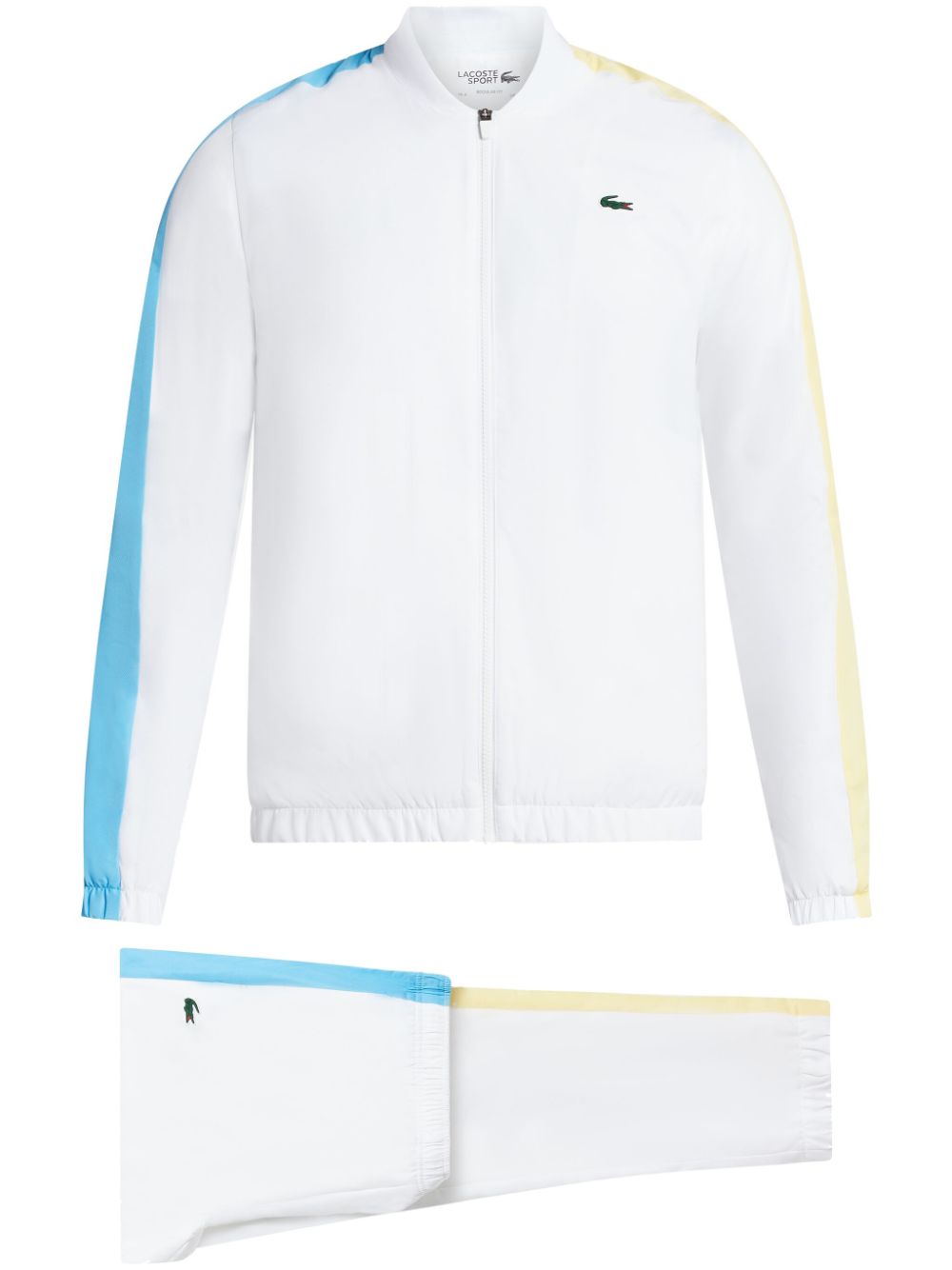 Maison-Kitsune Lacoste logo-print zip-up Tracksuit White Men Performance Track Pants