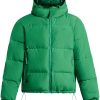 Lacoste water-repellent Quilted Jacket Green Men Down Jackets Maison-Kitsune