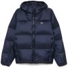 Maison-Kitsune Down Jackets Men Lacoste Hooded Padded Jacket Blue