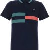 Maison-Kitsune Lacoste Piqué Polo Shirt Blue Men Polo Shirts