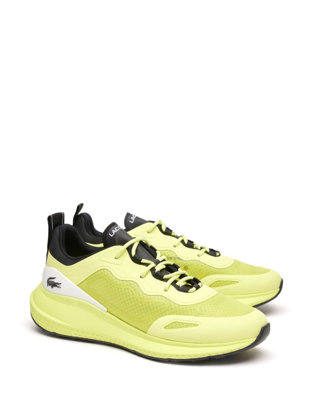 Men Low-Tops Maison-Kitsune Lacoste Active 4851 Colourblock Sneakers Green