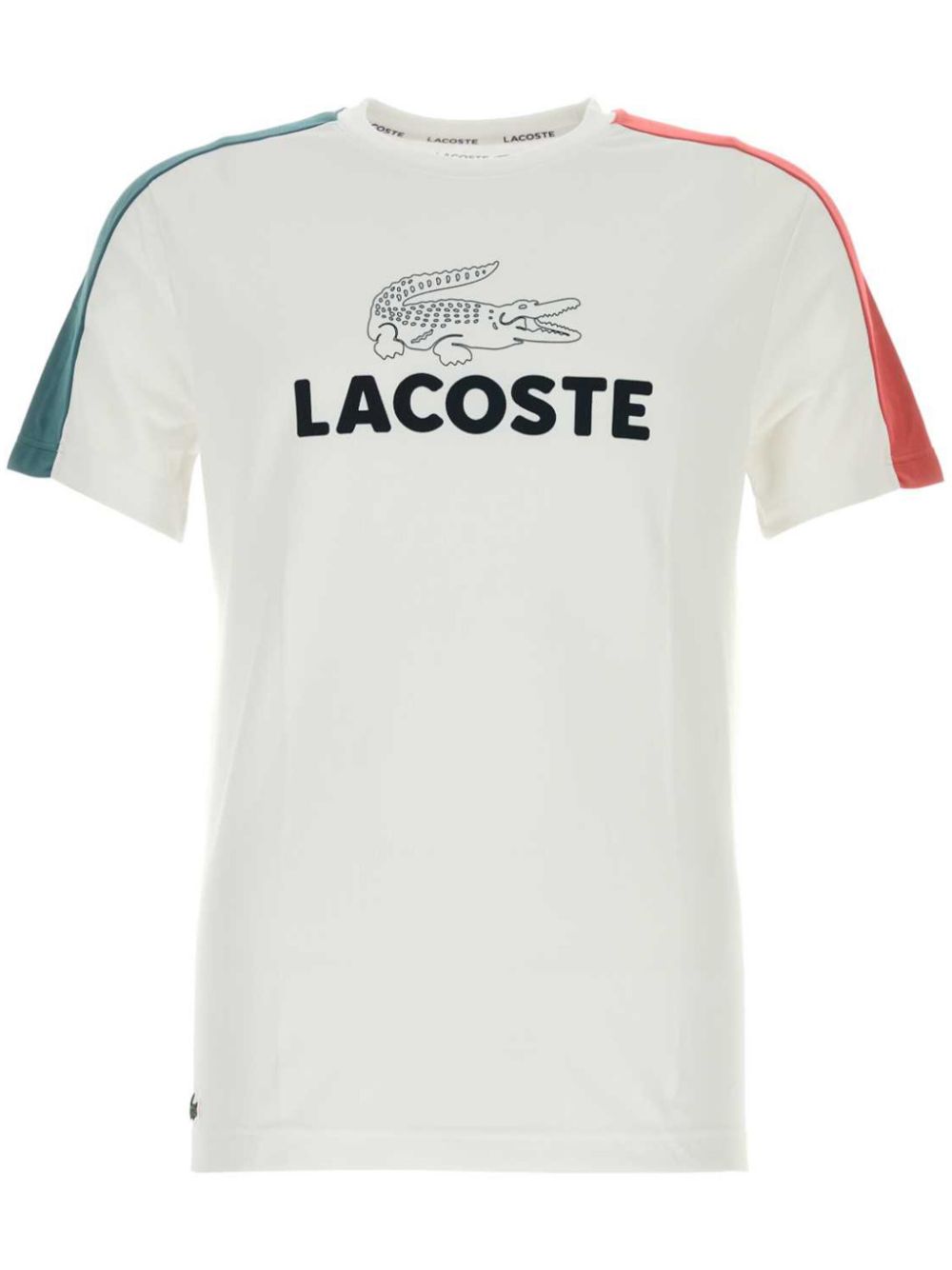 Men T-Shirts Maison-Kitsune Lacoste colour-block T-shirt White