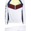 Lacoste Tennis x Daniil Medvedev colour-block Tracksuit White Maison-Kitsune Men Single Breasted Suits