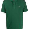 Lacoste Embroidered Logo Polo Shirt Green Men Polo Shirts Maison-Kitsune