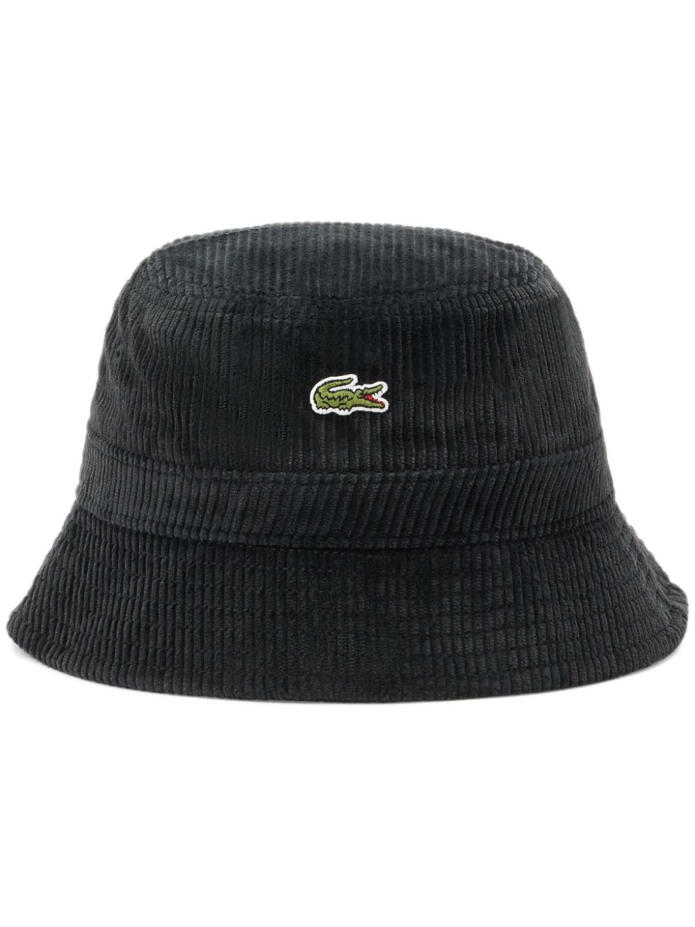 Lacoste Corduroy Bucket Hat Black Men Hats Maison-Kitsune