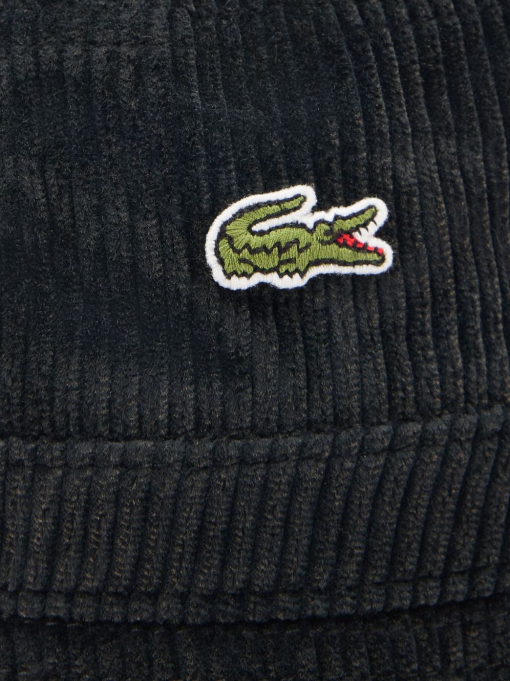 Lacoste Corduroy Bucket Hat Black Men Hats Maison-Kitsune