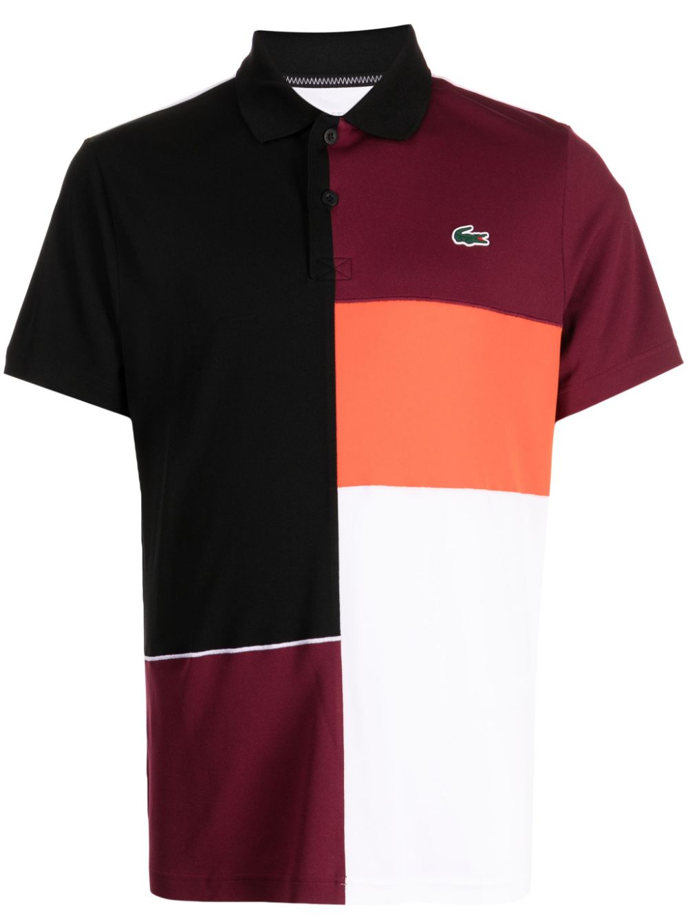 Lacoste logo-appliqué colour-block Polo Shirt Multicolour Maison-Kitsune Men Polo Shirts