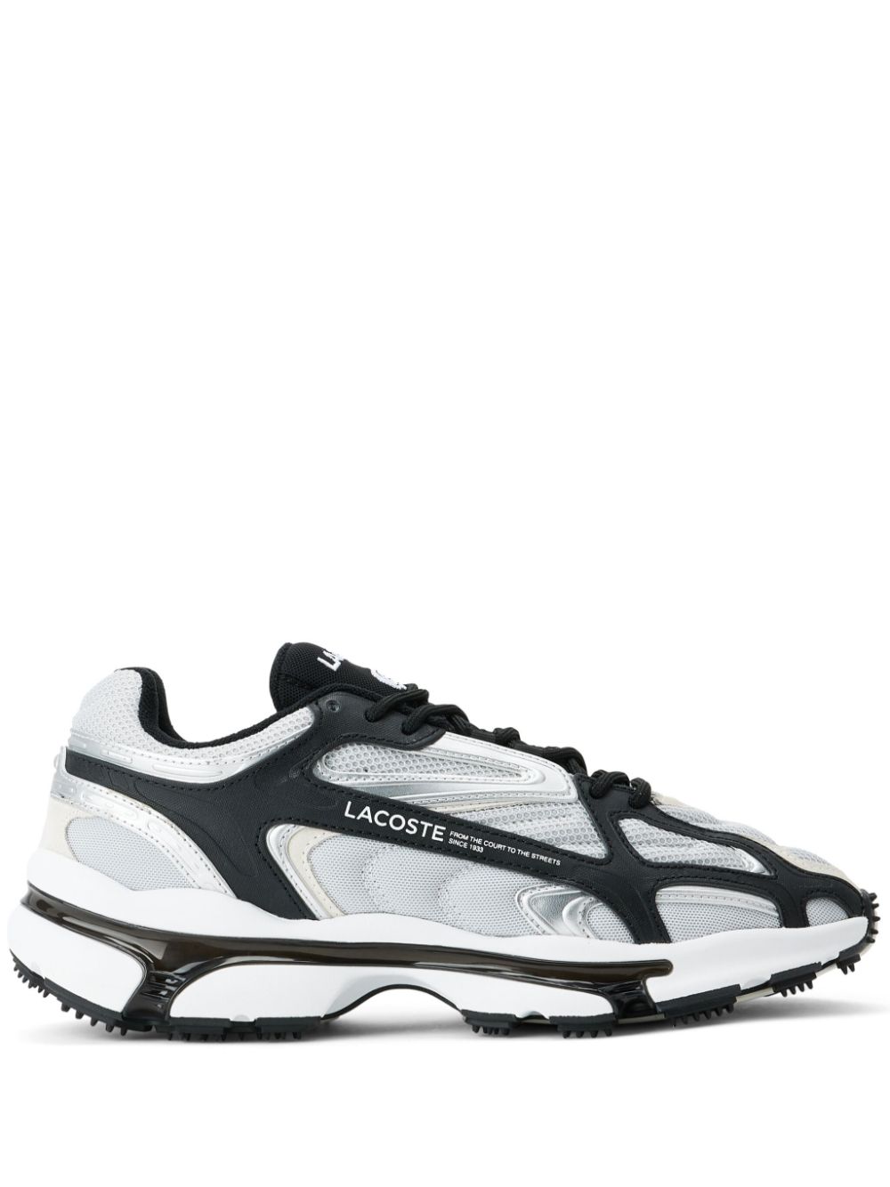 Maison-Kitsune Lacoste L003 Panelled Sneakers Grey Men Low-Tops