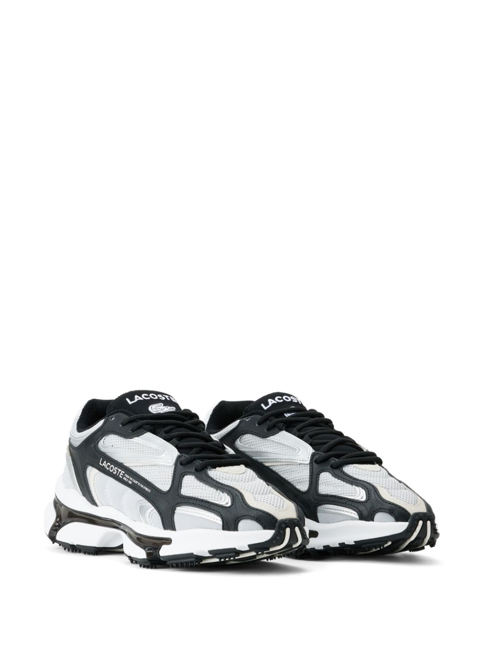 Maison-Kitsune Lacoste L003 Panelled Sneakers Grey Men Low-Tops