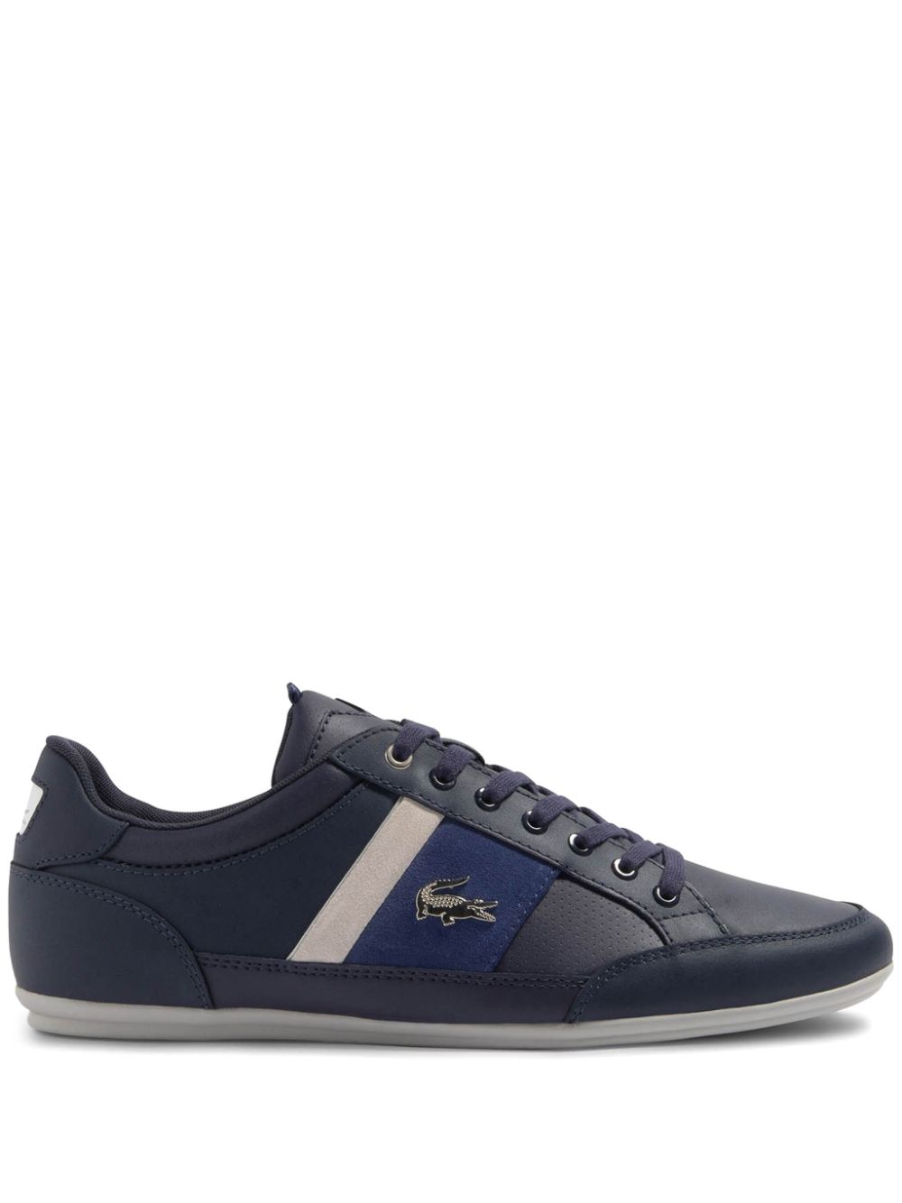 Lacoste Chaymon logo-plaque Leather Sneakers Blue Men Low-Tops Maison-Kitsune