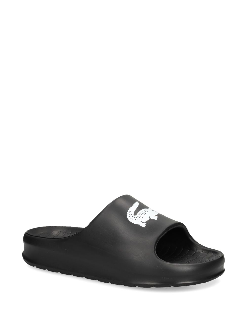 Maison-Kitsune Flip Flops & Slides Men Lacoste logo-print Slides Black