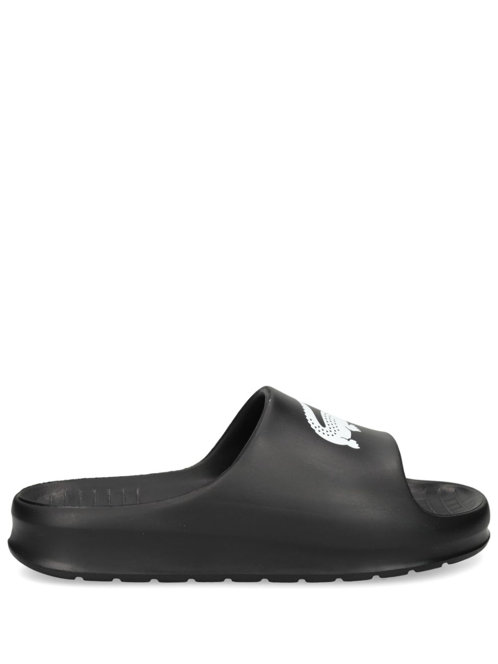 Maison-Kitsune Flip Flops & Slides Men Lacoste logo-print Slides Black
