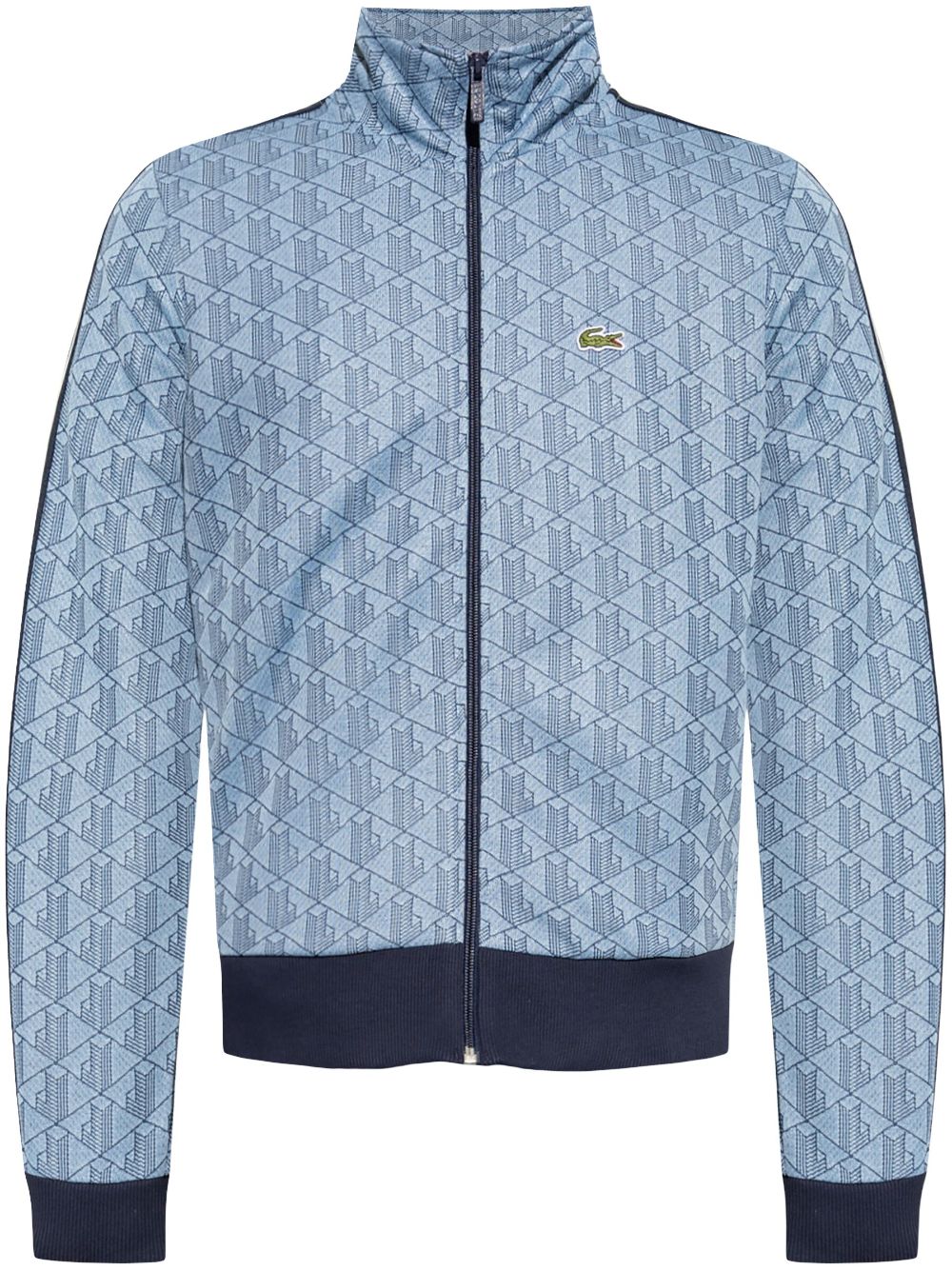 Lacoste monogram-pattern Jacket Blue Maison-Kitsune Men Sport Jackets & Windbreakers