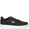 Men Low-Tops Maison-Kitsune Lacoste L001 Leather Sneakers Black