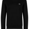 Men Sweatshirts Maison-Kitsune Lacoste logo-appliqué Sweatshirt Black