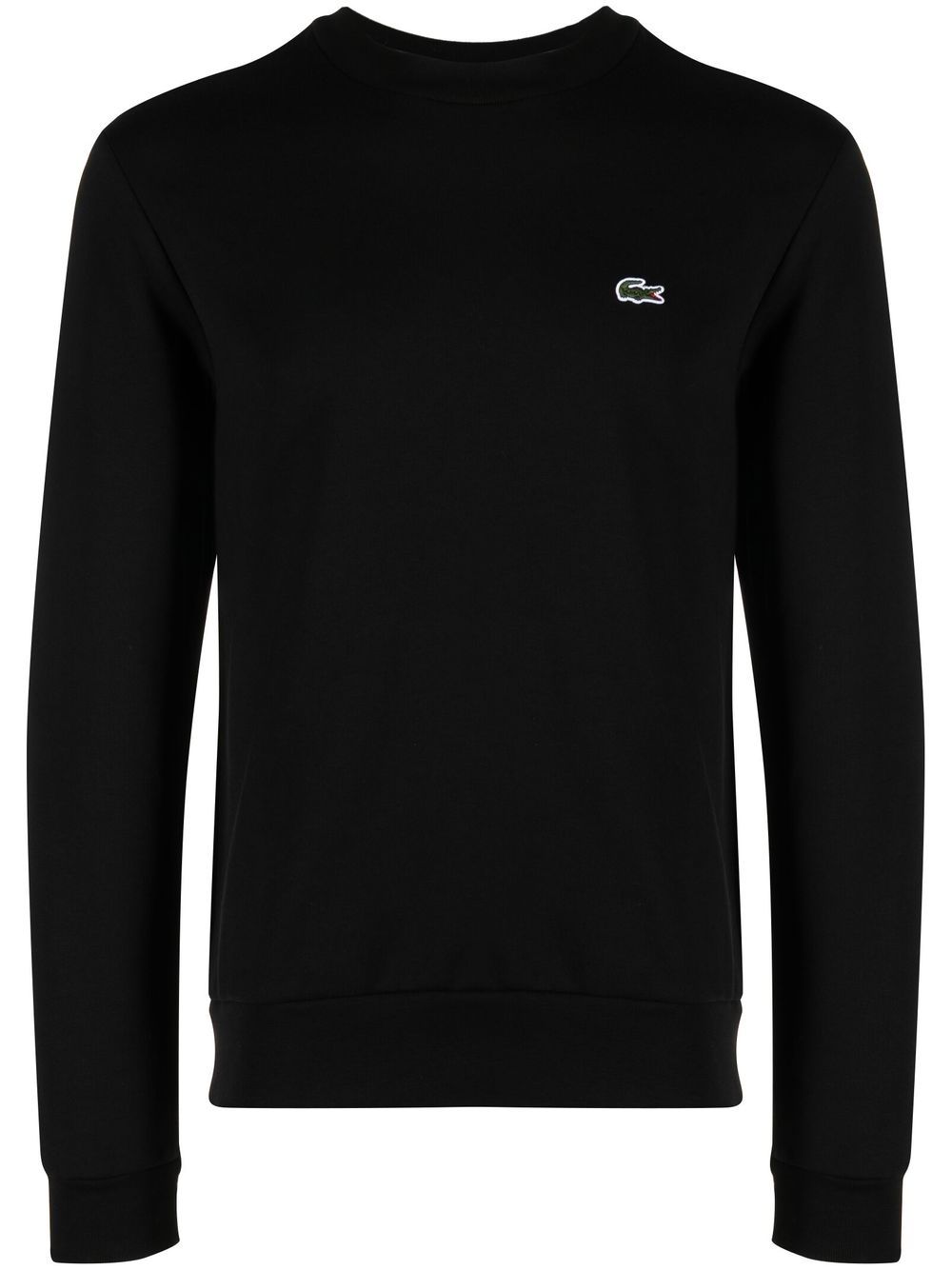 Men Sweatshirts Maison-Kitsune Lacoste logo-appliqué Sweatshirt Black