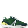 Maison-Kitsune Lacoste L-Spin Panelled Sneakers Green Men Low-Tops