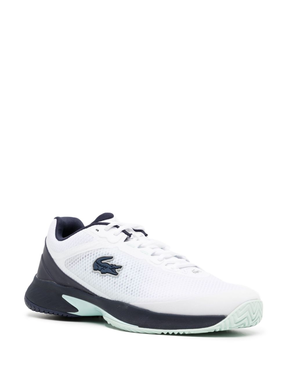 Men Low-Tops Maison-Kitsune Lacoste Tech Point Tennis Sneakers White