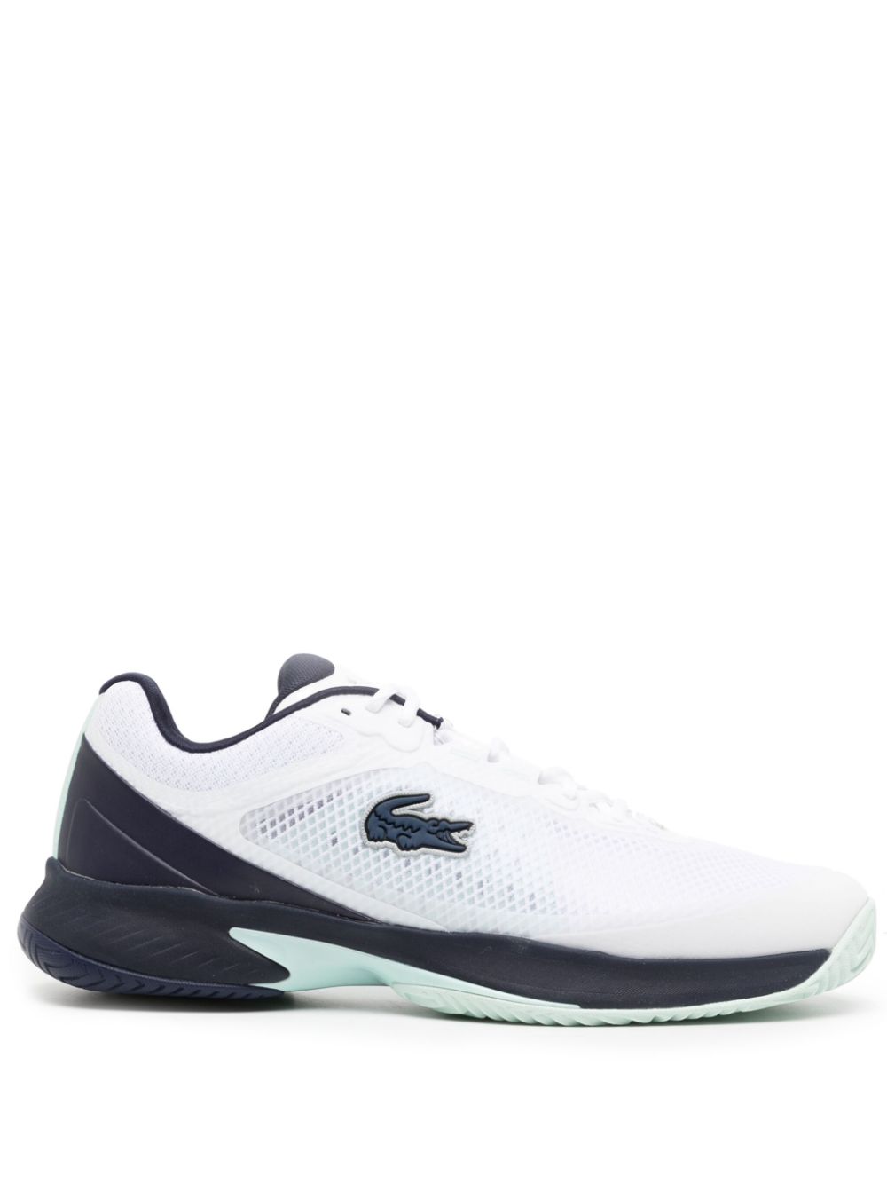 Men Low-Tops Maison-Kitsune Lacoste Tech Point Tennis Sneakers White