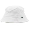 Maison-Kitsune Hats Men Lacoste logo-patch Bucket Hat White