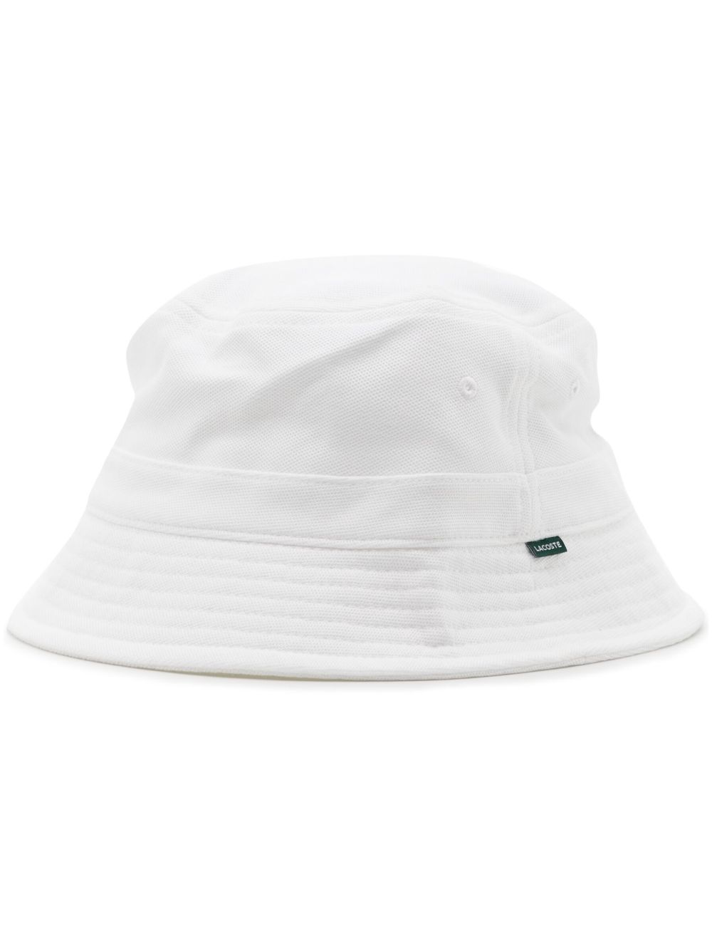 Maison-Kitsune Hats Men Lacoste logo-patch Bucket Hat White