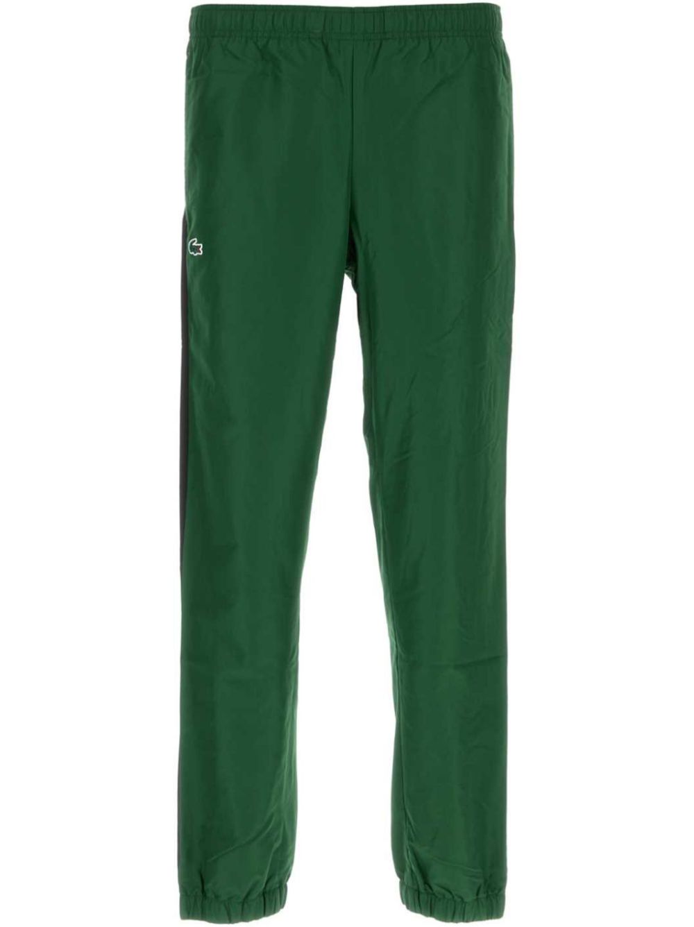 Maison-Kitsune Sweatpants Men Lacoste side-stripe Track Pants Green
