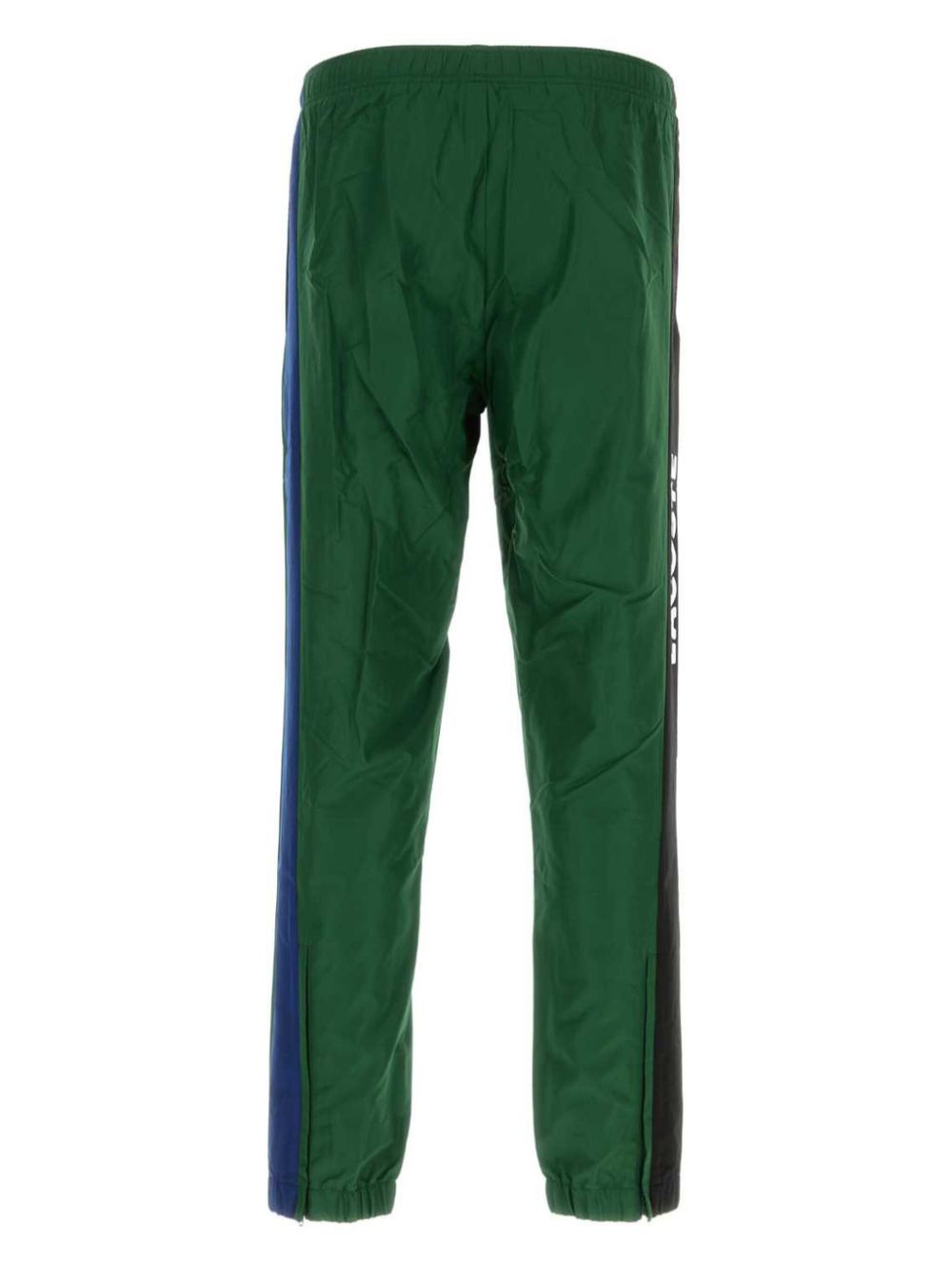 Maison-Kitsune Sweatpants Men Lacoste side-stripe Track Pants Green