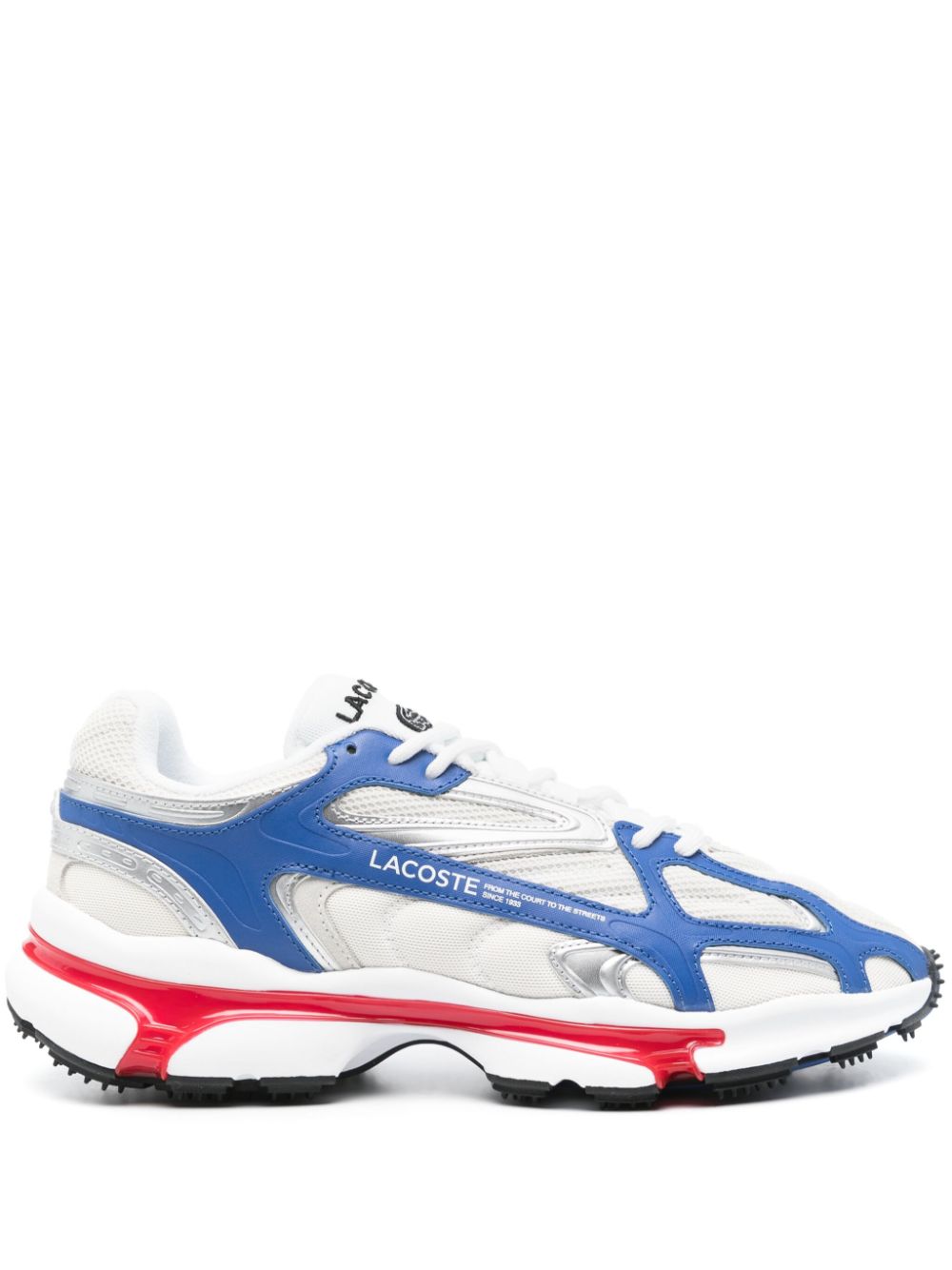 Maison-Kitsune Lacoste L003 2K24 logo-print Sneakers White Men Low-Tops